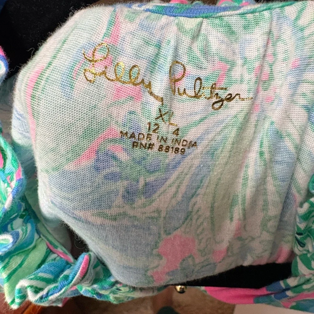 Lilly Pulitzer Maxi Dress Soleil Good Hare Day Girls Size XL 12-14